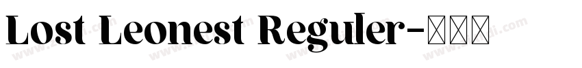 Lost Leonest Reguler字体转换